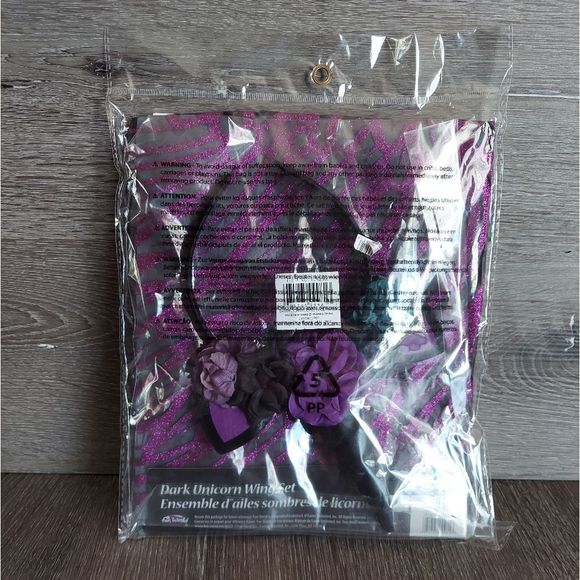 Dark Unicorn Costume - 2pc - Wings & Headband - Picture 5 of 5